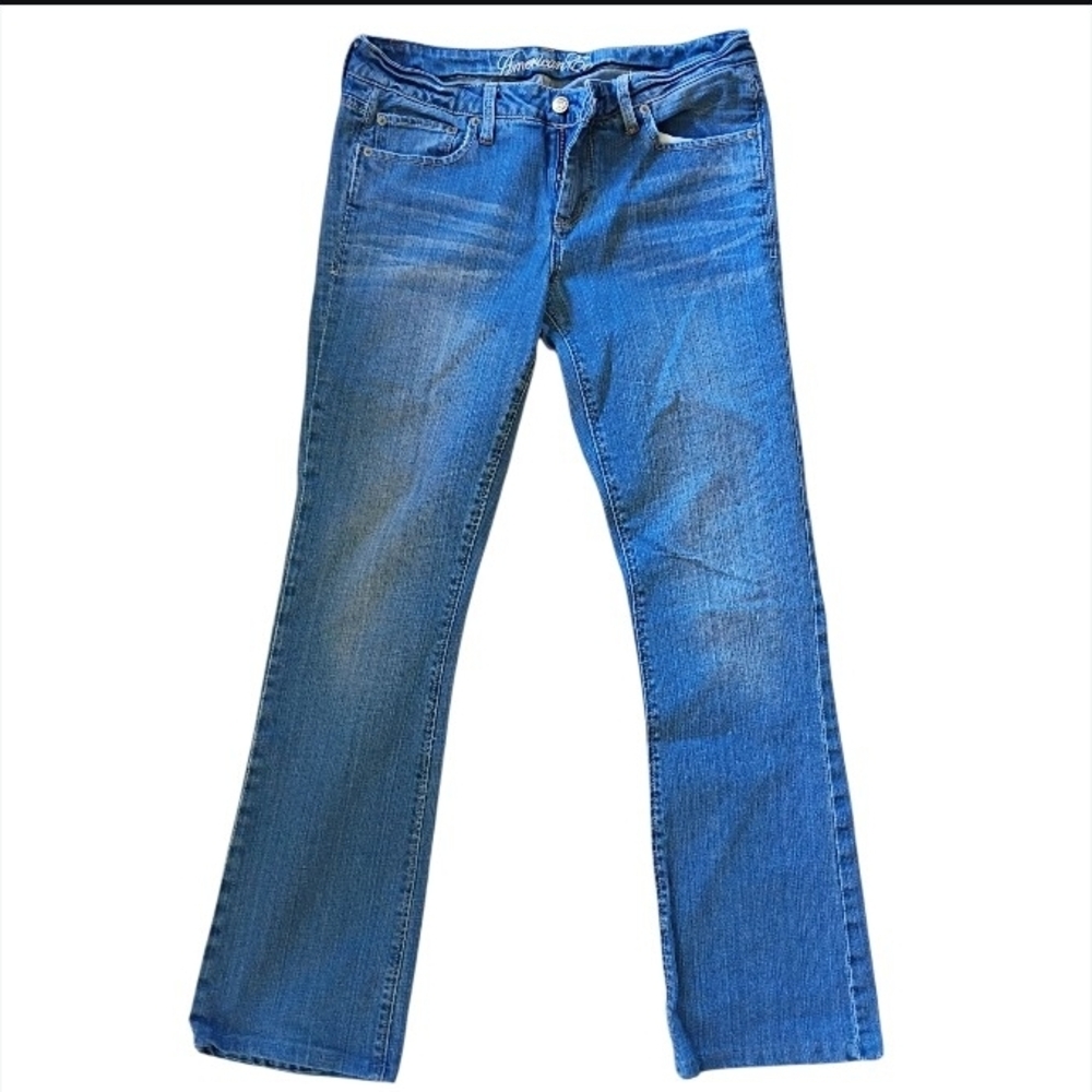 American Eagle Outfitters True Boot Blue Jeans, Size 8